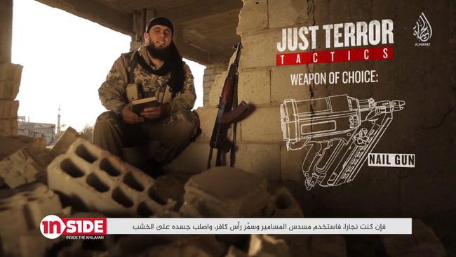 Abu Adam details potential terror weapons — including nail guns.