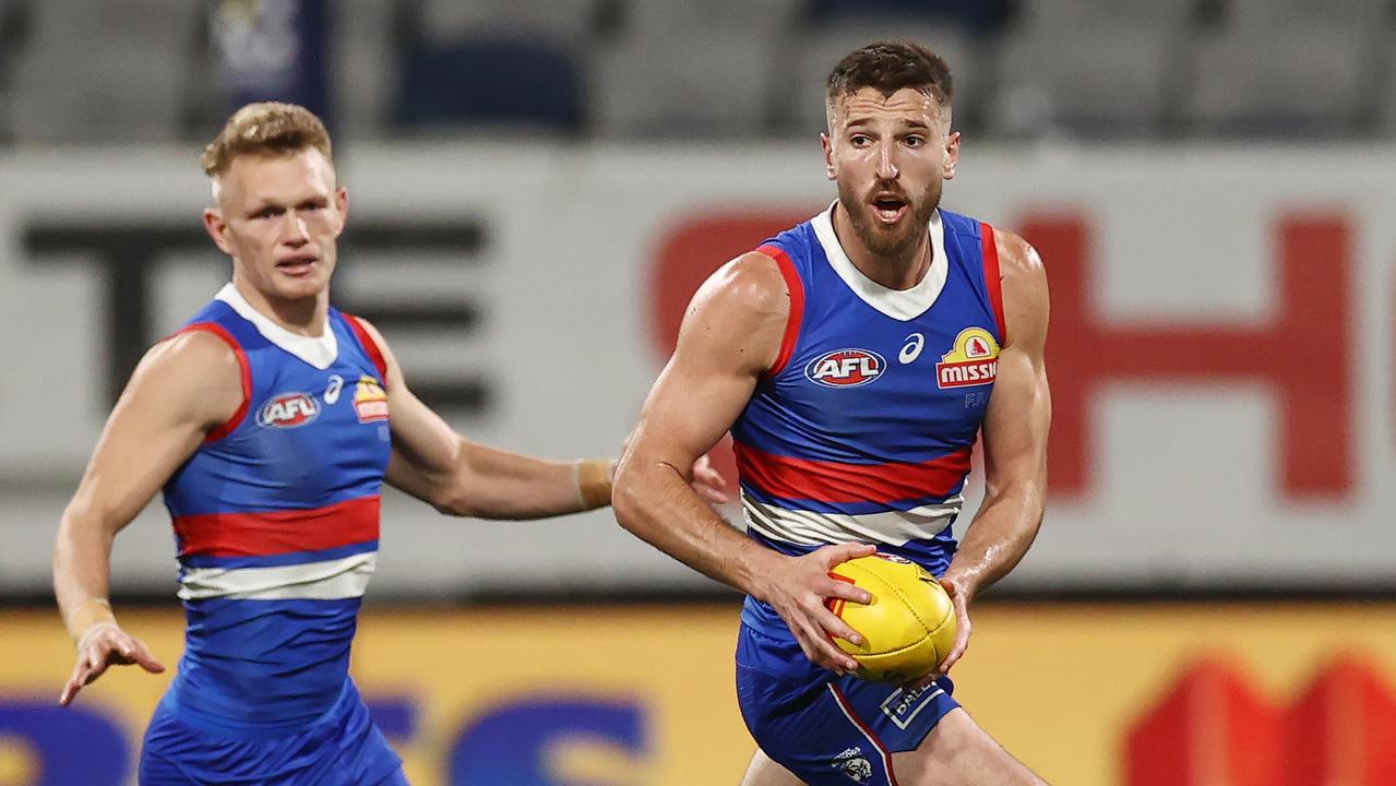 Marcus Bontempelli could poll three Brownlow votes against the Cats. Picture: Michael Klein