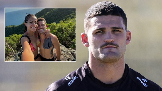 Nathan Cleary has made a dash to visit girlfriend Mary Fowler in San Diego.