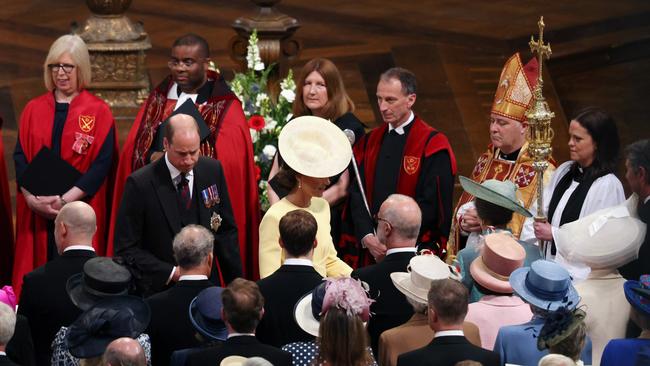 Prince William, Duke of Cambridge and Catherine, Duchess of Cambridge attend the National Service of Thanksgiving at St Paul's Cathedral. Picture: Getty