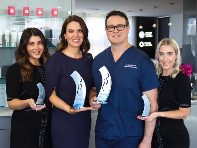 The team at Hunter Plastic Surgery, with Dr Nicholas Moncrieff.