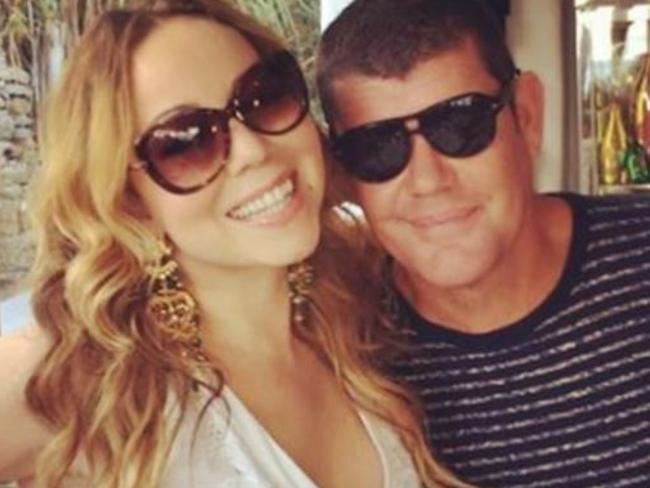 Mariah Carey and James Packer in Greece, before things went pear-shaped. Picture: Instagram