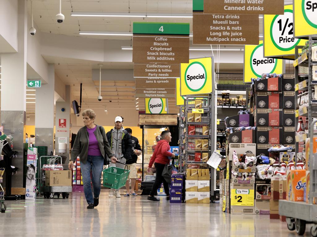 Woolworths Group chief Brad Banducci said the average family spent more than $200 on groceries and everyday essentials per week. Picture: NCA NewsWire / David Geraghty.