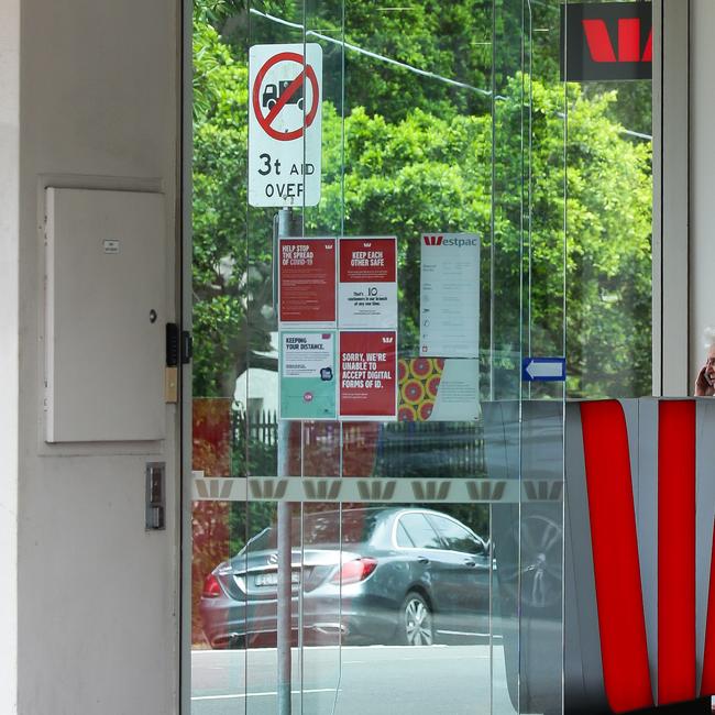 The Westpac bank branch at Mosman where Daisy Aben allegedly made cash withdrawals with a credit card she was not authorised or entitled to use. Picture: NCA NewsWire / Gaye Gerard