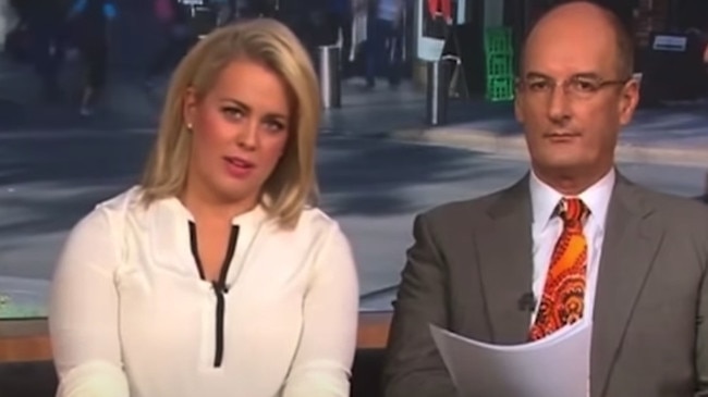 Sunrise host Samantha Armytage with co-host David Koch.