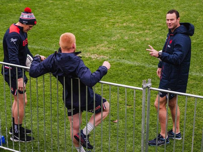 Photo of Roosters Training at Moore Park , Kippax Lake Field, On Sunday 24/05/2020 (Daily Telegraph-Flavio Brancaleone)