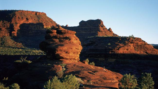 Area known as the Amphitheatre at Palm Valley in Finke Gorge National Park of the Northern Territory. Pic Tourism NT.