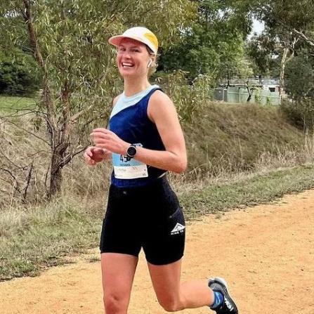 NT Health Senior Emergency Registrar Natasha Tile running the Camino de Santiago. Picture: Supplied