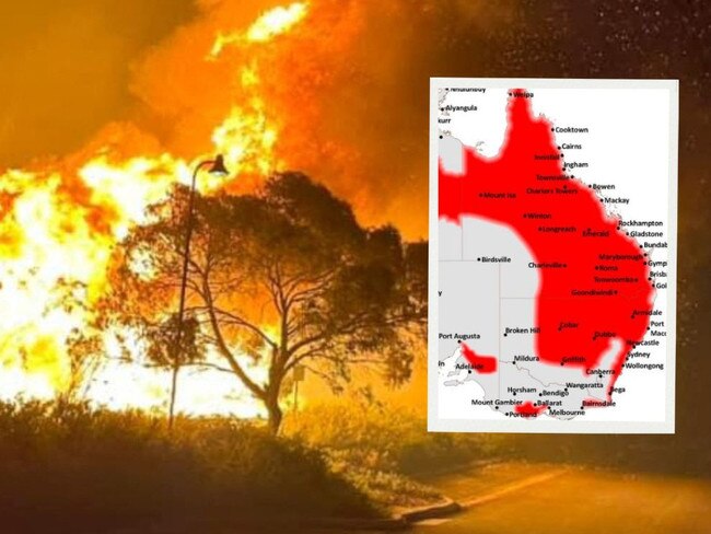 artwork for Australian bushfire risk