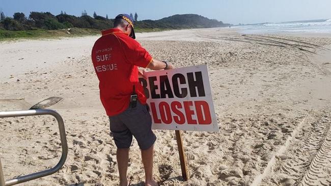 Life savers will advise when the beach is safe to swim again. Picture: Liana Turner