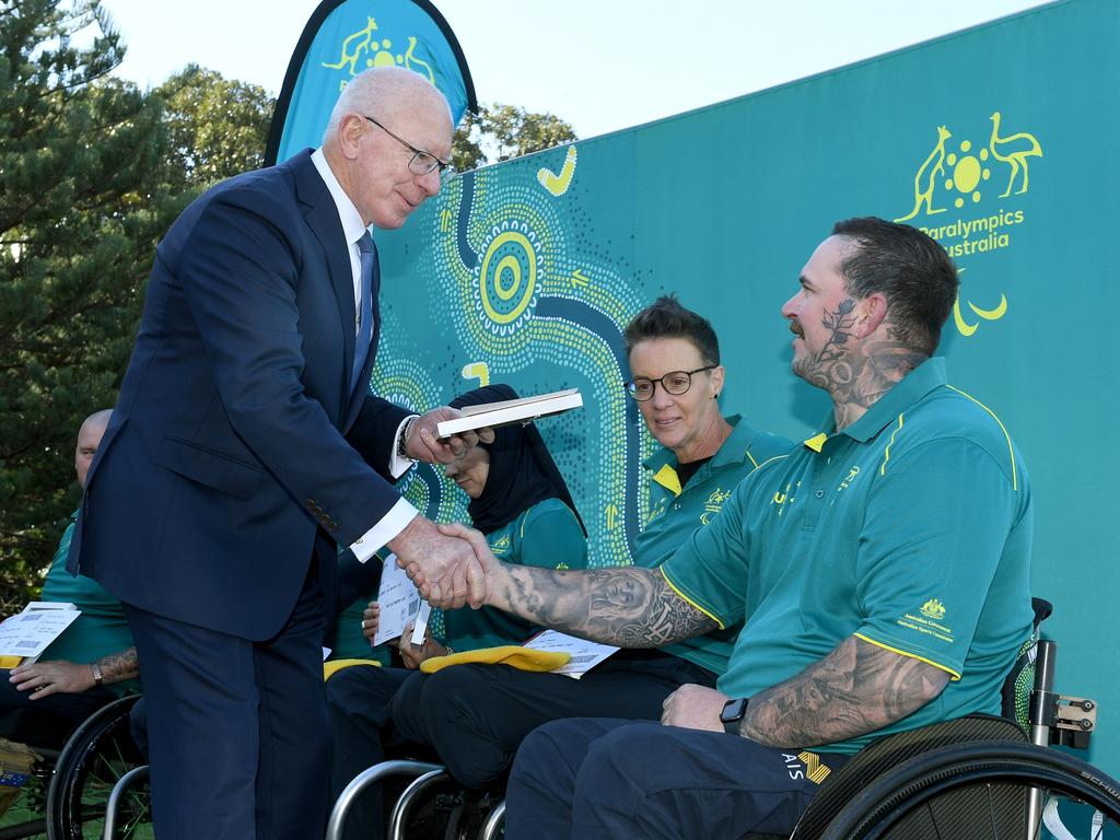 Australia’s para-archery team for the Paralympic Games was unveiled at Kirribilli. Picture: Supplied