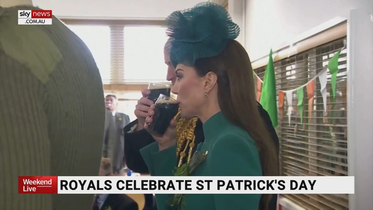 The Prince and Princess of Wales have entered into the St Patrick's Day spirit