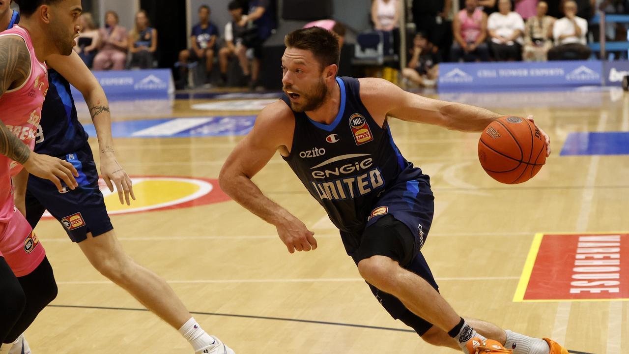 Matthew Dellavedova stood up in Melbourne United’s clutch win over the New Zealand Breakers. Picture: Andy Jackson/Getty Images.