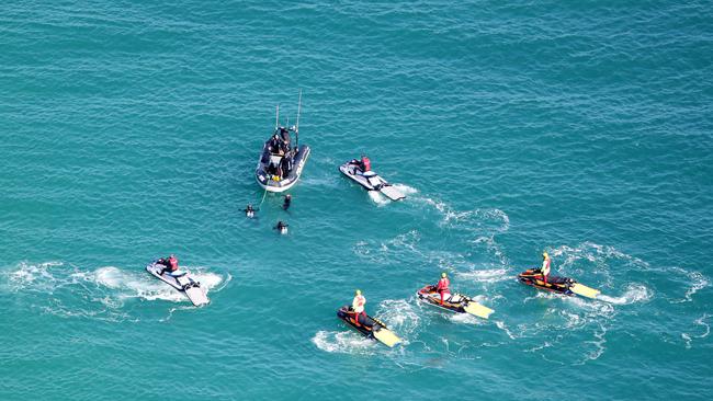 The search for the missing Yak-52 plane around South Stradbroke Island (Jumpinpin). Picture: NIGEL HALLETT