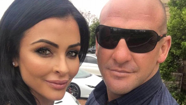 Former Comanchero Bikie boss Mark Buddle with partner Mel Ter Wisscha. Picture: Instagram