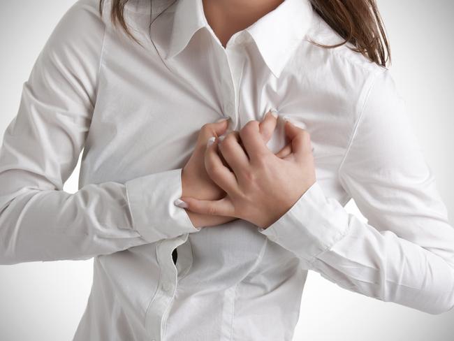 Be aware of the symptoms — which often don’t include chest pains. Picture: iStock