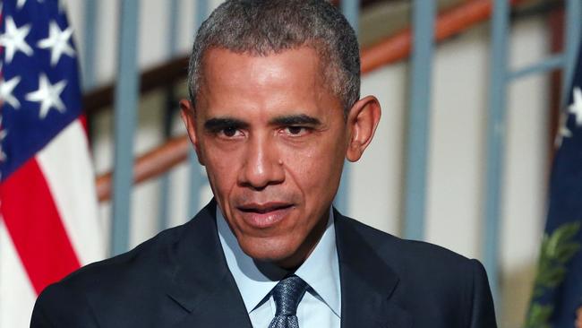 President Barack Obama speaks during a visit to the Newark campus of Rutgers University, Monday, Nov. 2, 2015, in Newark, N.J. More than half a million people leave U.S. prisons each year, but with jobs, housing and mental health services scarce, many are soon back behind bars. During his visit, Obama called for breaking that cycle of incarceration by helping former inmates successfully re-enter society. (AP Photo/Julio Cortez)