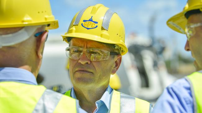 Bill Shorten visited Barney point Coal Terminal in Gladstone yesterday. Picture: Supplied