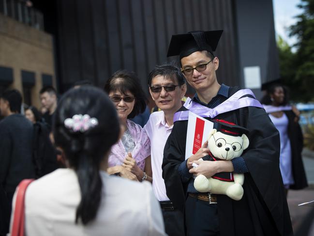 UTAS graduations held at the Hobart Grand Chancellor. Picture: LUKE BOWDEN