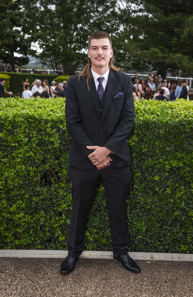 Nicholas Apalais at Centenary Heights State High School formal at Picnic Point, Friday, November 15, 2024. Picture: Kevin Farmer