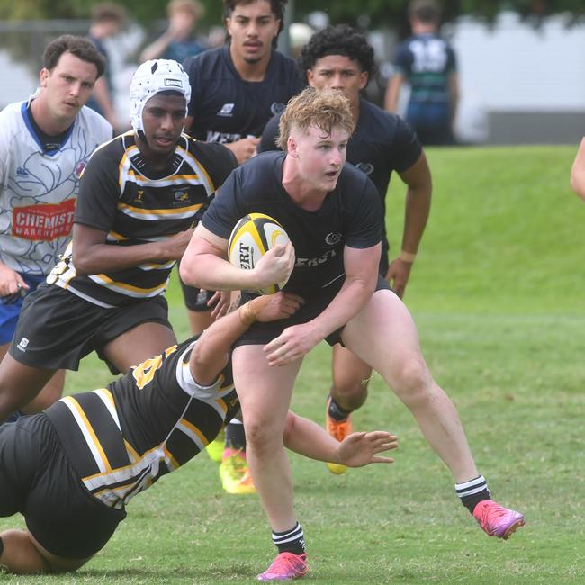 Quinn Timperon. QLD Rugby Union State Championships (17-18 years boys) at the Townsville Sports Precinct. Friday May 23. Metro East against Capricorn. Picture: Evan Morgan
