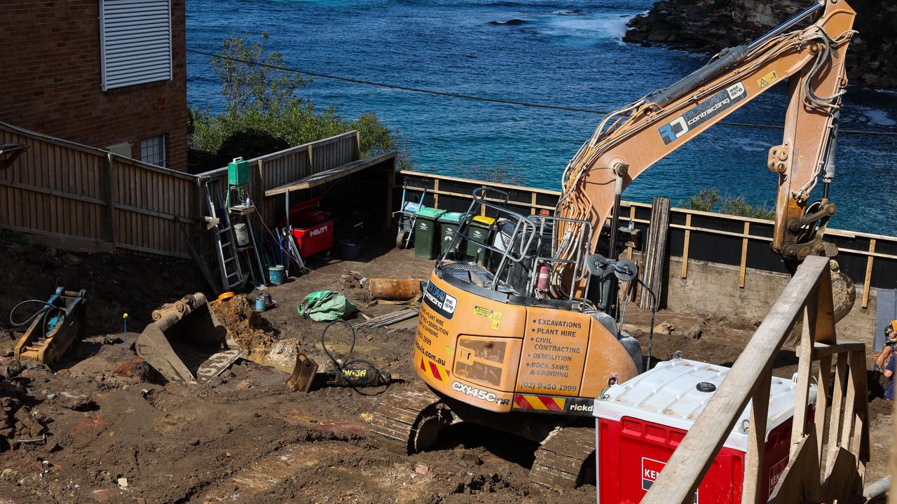 Randwick Council has received two complaints about run-off into the ocean from the demolition site, which builders have complied with. Photo: NewsWire