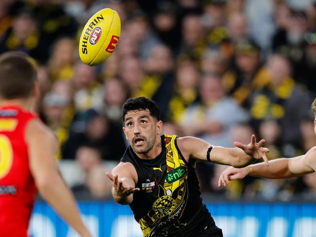 Marlion Pickett came on as sub in his last game. Picture: Dylan Burns/AFL Photos via Getty Images