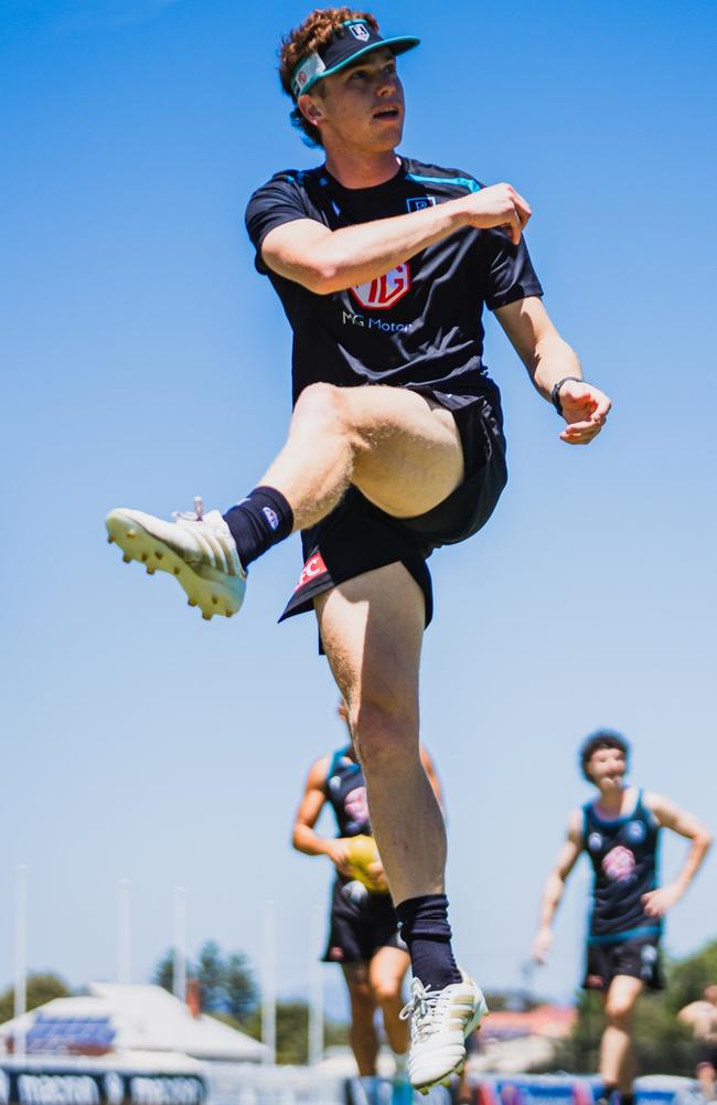 Joe Berry has been turning heads at Port Adelaide training. Picture: Port Adelaide FC