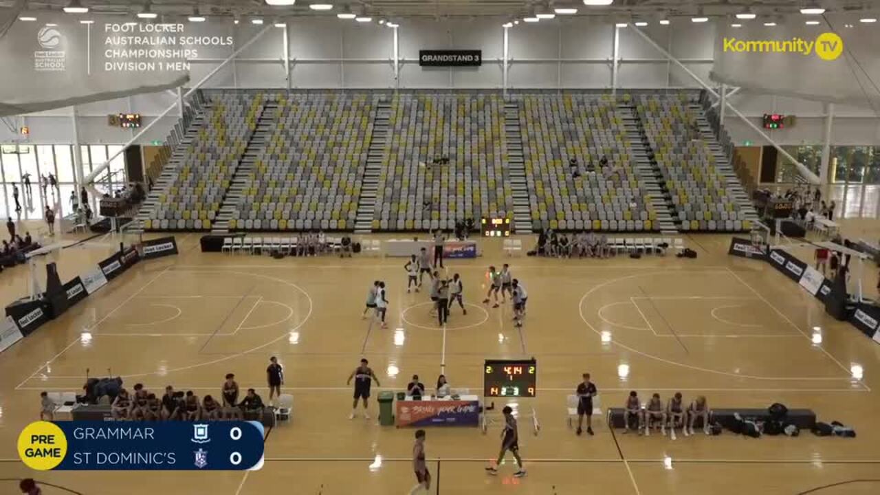 Replay: Brisbane Grammar v St Dominic's College (U20 Men Div 1) - 2024 Basketball Australia Schools Championships Day 1