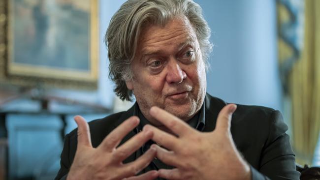 Steve Bannon in Washington yesterday. Picture: AP