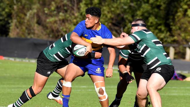 Toowoomba Grammar School Sebastian Sialau GPS First XV rugby between Brisbane Boys College and Toowoomba Grammar School. Saturday July 17, 2021. Picture, John Gass