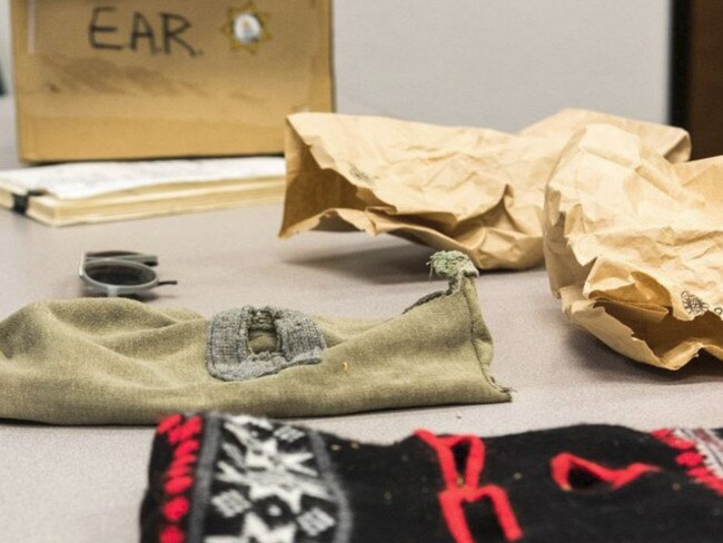 Ski masks allegedly used by the killer. Picture: Supplied