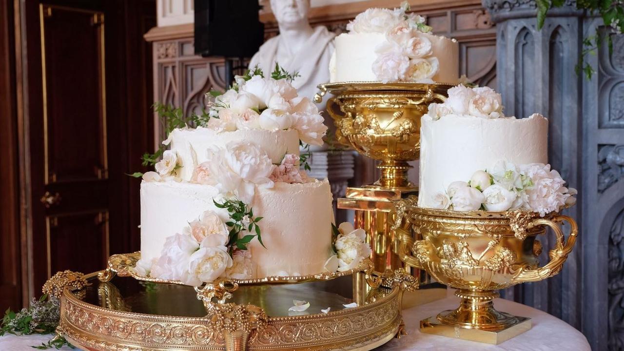 Harry and Meghan’s lavish wedding cake.