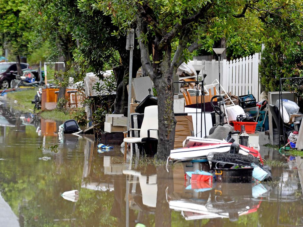 The big clean up continues in Windsor on March 3. Picture: John Gass