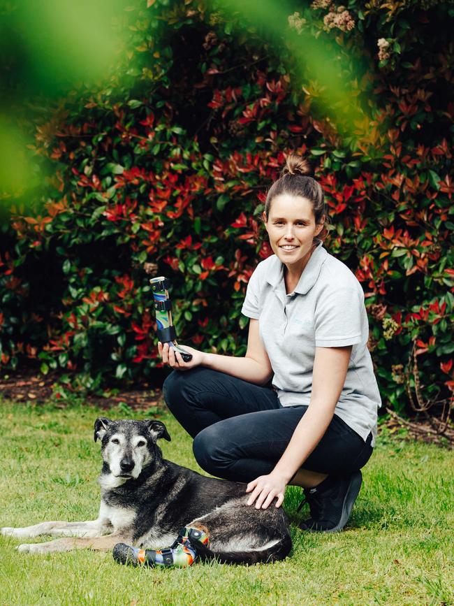 Elizabeth Cox is an animal prosthetist. Picture: Chloe Smith