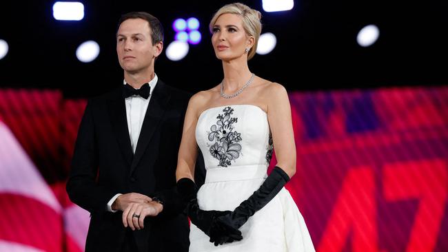 Jared Kushner and Ivanka Trump at the Liberty ball. Picture: Anna Moneymaker/Getty Images/AFP