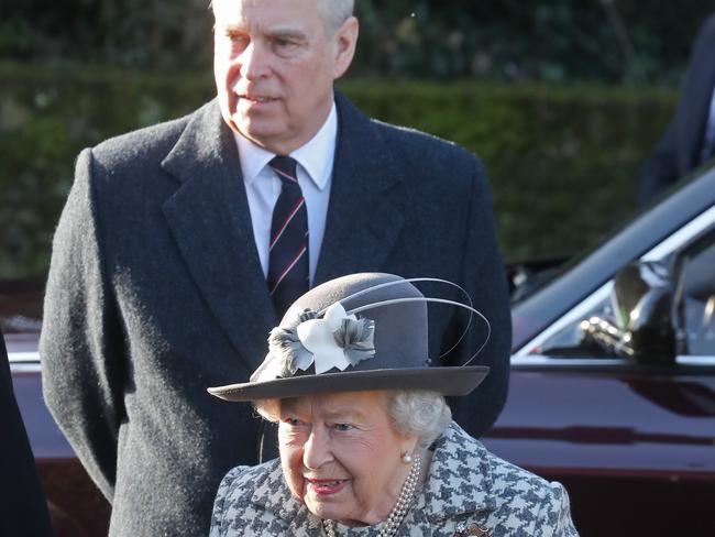 Prince Andrew and mum Queen Elizabeth II. Picture: Getty