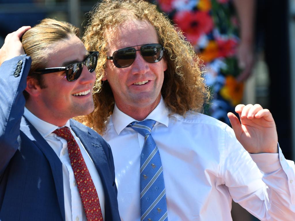 Ciaron Maher and David Eustace (left) have one of the biggest training operations in Victoria.