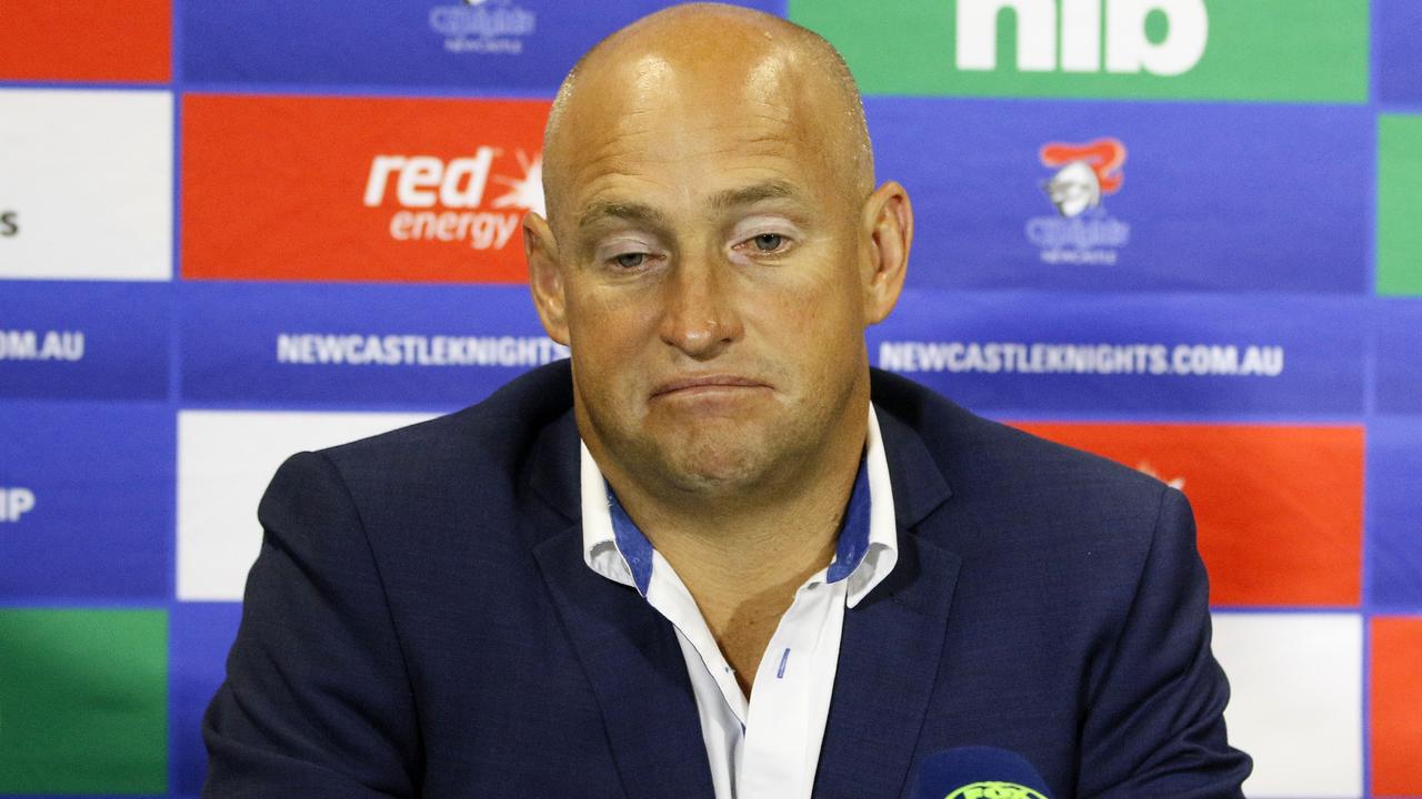 Knights coach Nathan Brown is aware he is under pressure