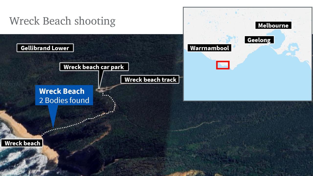 Locator Map – Wreck beach shootings Gellibrand Lower