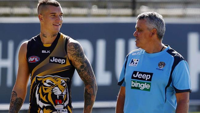 Mark Williams says he is still close with Dustin Martin. Picture: Wayne Ludbey