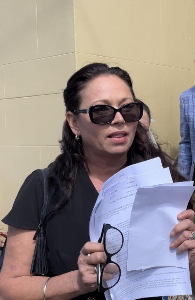 Heidi Ward outside Mackay courthouse. Picture: Fergus Gregg