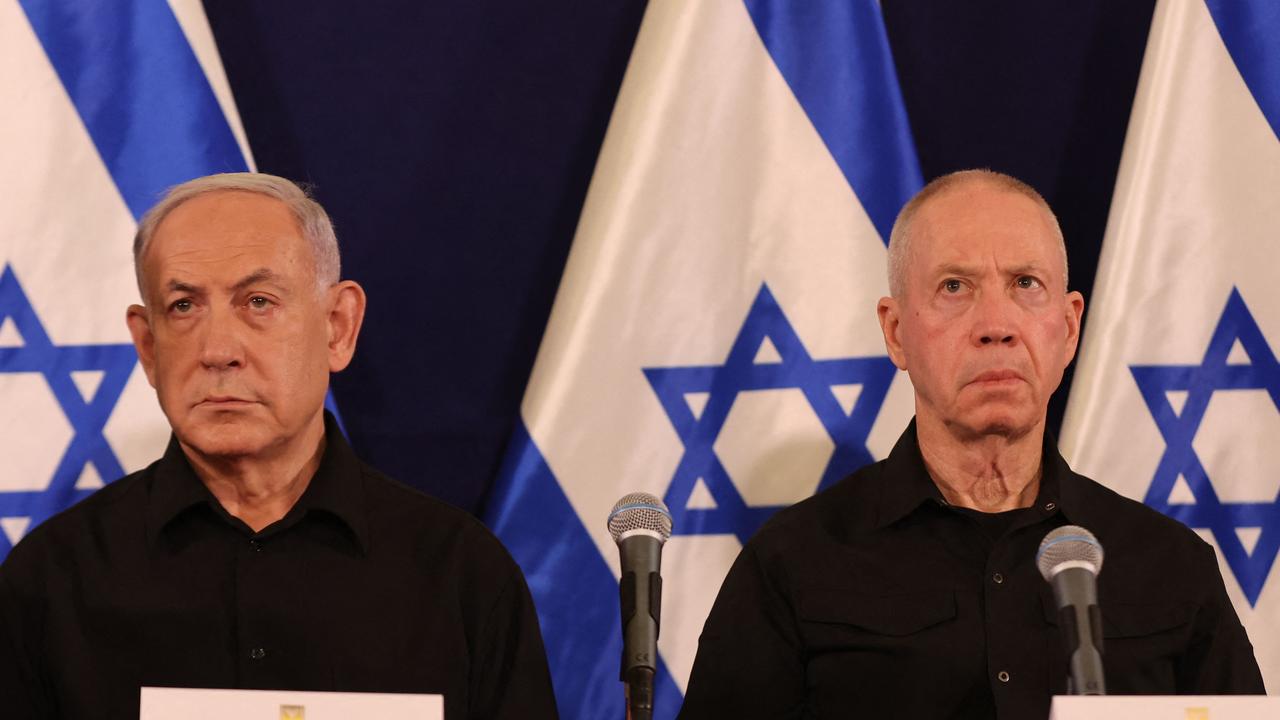 Israeli Prime Minister Benjamin Netanyahu (L) and Defence Minister Yoav Gallant. Picture: AFP