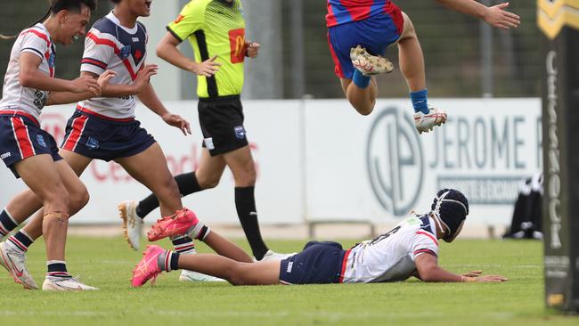 Jack Dean-Potaka scores a try. Picture: Sue Graham