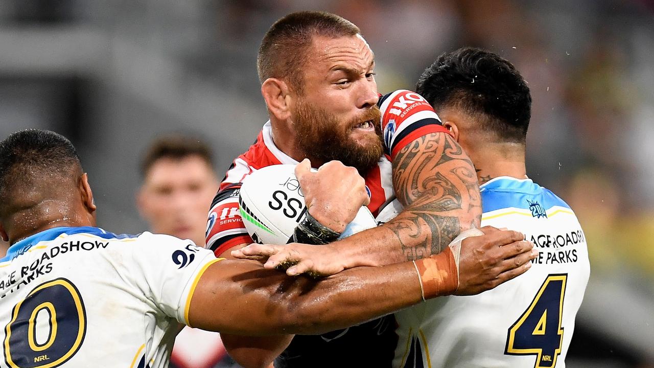 Jared Waerea-Hargreaves is the leader of the Roosters’ pack in 2021. Picture: Ian Hitchcock/Getty Images