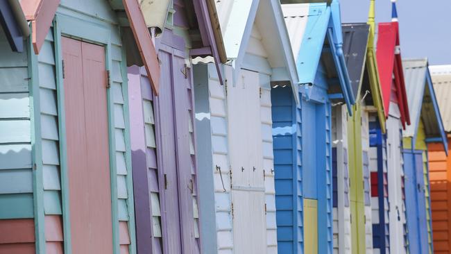 A selfie with a Brighton beach box is on the bucket list for most visitors. Picture: Wayne Taylor.