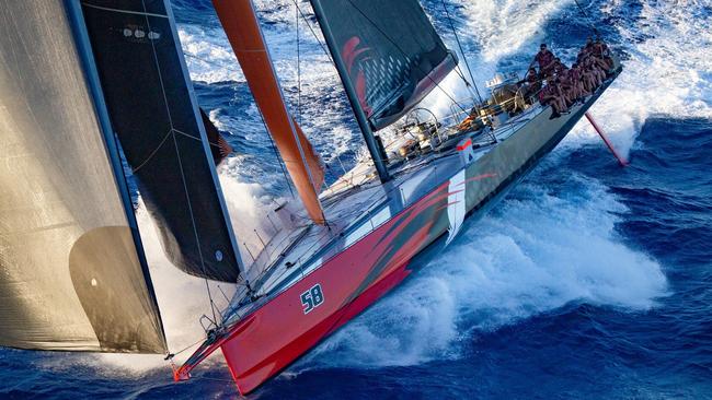 The supermaxi Comanche is one of the favourites for the Sydney to Hobart and one of the most famous racers in the world. Pic: Supplied