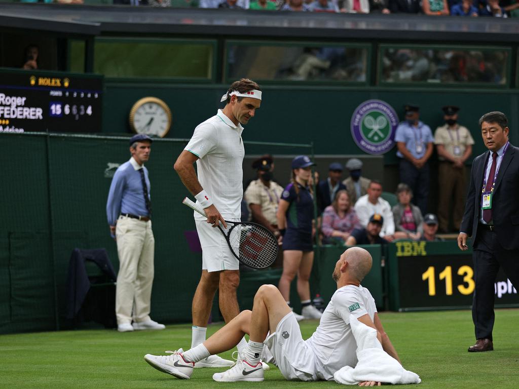 Wimbledon 2021: Roger Federer Adrian Mannarino Result, Injury News ...