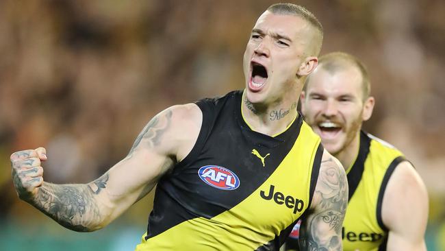 Dustin Martin has been picked for Richmond’s first JLT Series match against Essendon. Picture: Alex Coppel