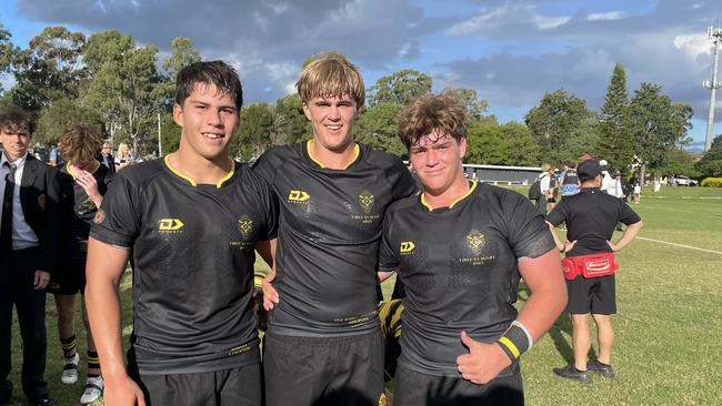 What a start to AIC rugby – winning skipper Nadenic – middle – the try scoring hero.